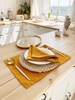 Linen table placemats Set of 2 Double layer Cloth dinner place mats 
