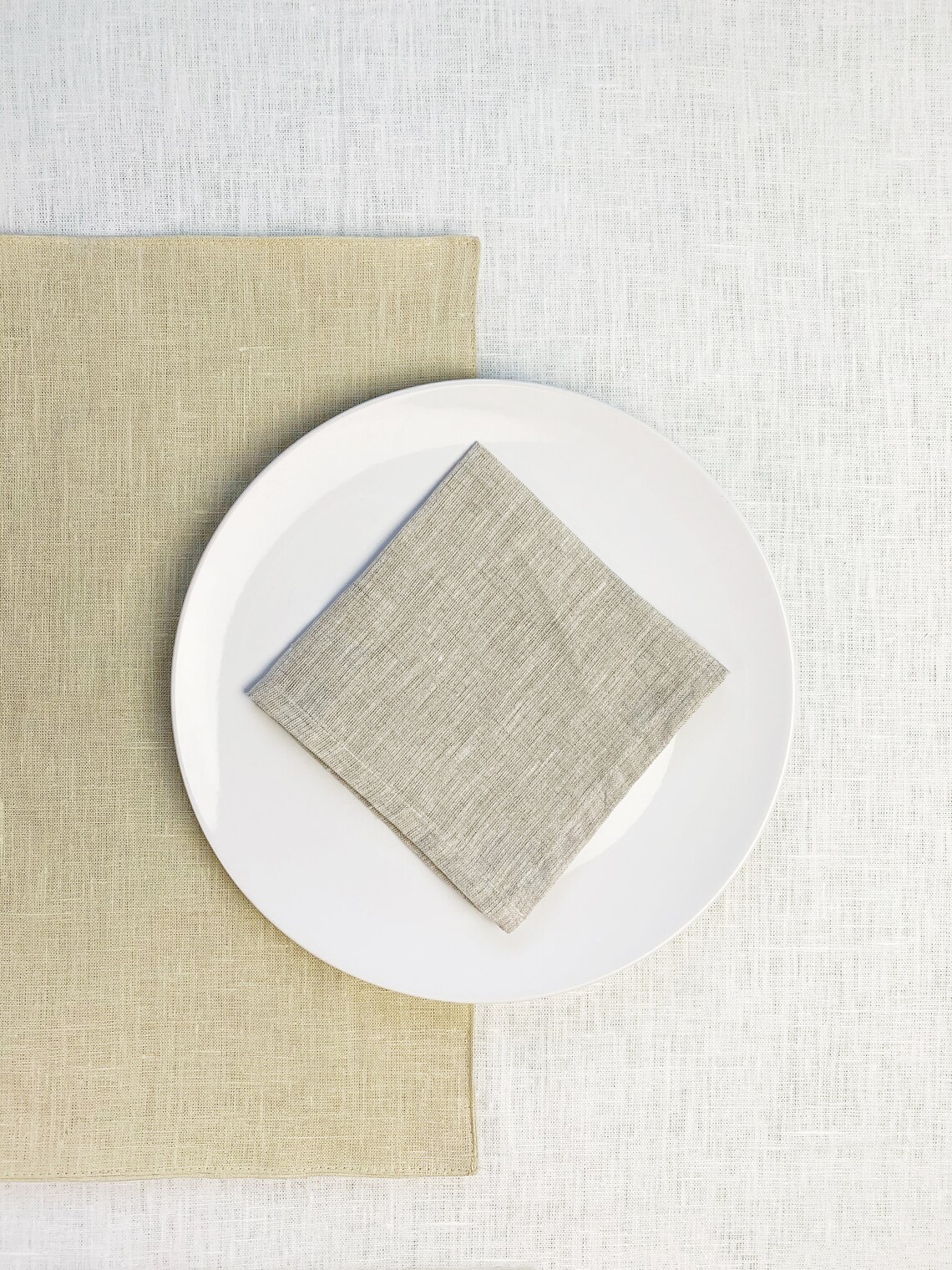 Natural gray linen napkins Cloth Dinner Cocktail napkins Etsy