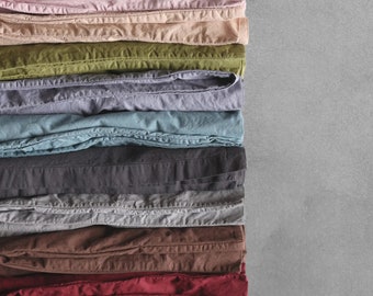 Nappe en coton en 50 couleurs - Rectangle, Carré, Rond - Mariage, Grand, Petit, Long - Couverture de table personnalisée