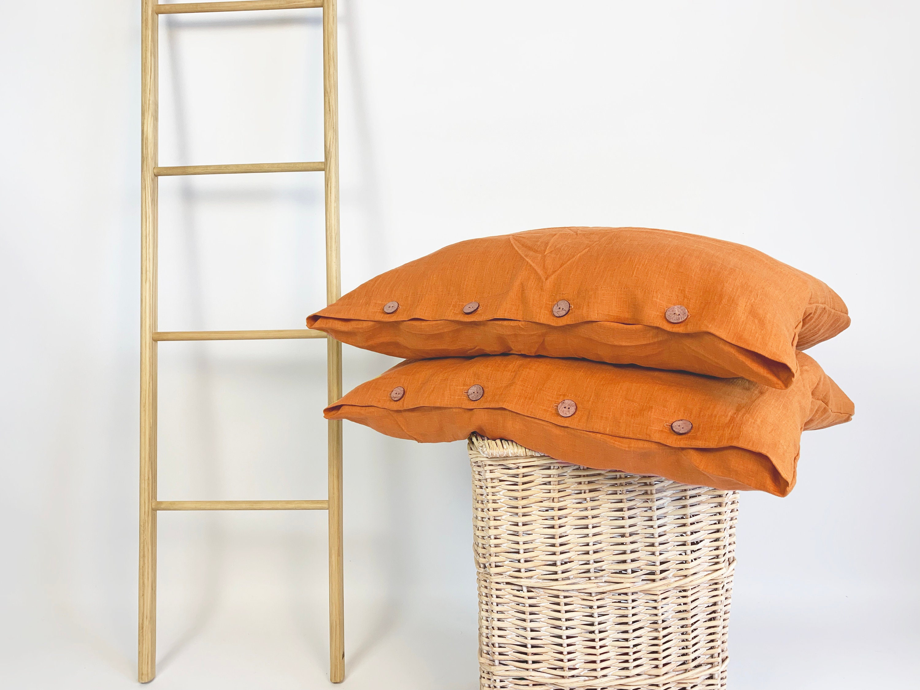 Linen Pillowcases Set of 2 Custom Pillow Cover Queen King Euro Etsy