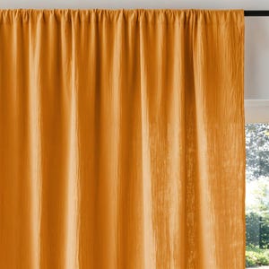 Gauze Muslin Curtain Panels Set of 2 - Soft Cotton Boho Drapes, Custom Window Treatments in Long & Short Lengths