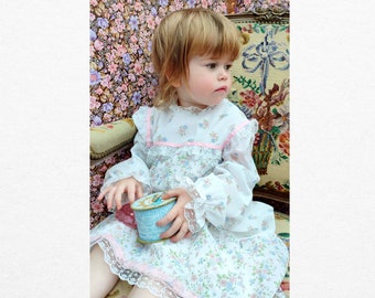 robe vintage des années 80 pour fille des Prairies (3-4 ans)