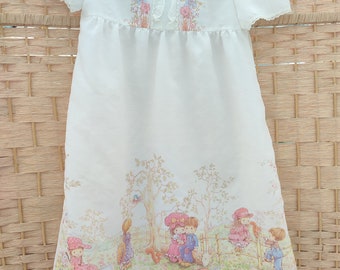 Vintage 1980s BHS illustrated girls night dress ( age 3-4 )