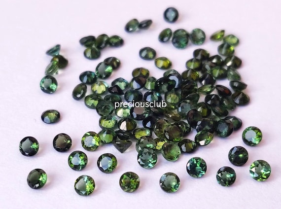 Tourmaline Verte 1,13 Ct – Qualité AAA, Naturelle, Taille Carrée, Transparente, Excellente Coupe