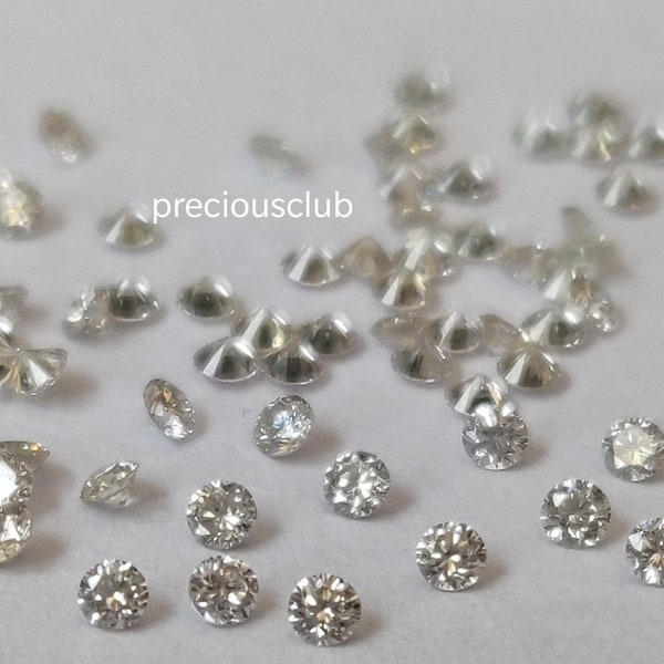 Natürlicher runder weißer Diamant im Brillantschliff i-J-Farbe vs. 1 mm – loser i-j-weißer Diamant
