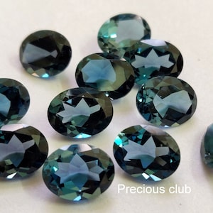 Natural London Blue Topaz Oval Cut 6x8mm Faceted - Loose topaz AAA High Quality