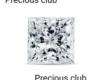 Natural Diamond E-F Color Square Princess Cut Vs 2mm- Loose E-F Color Diamond