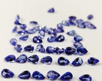 Natural Tanzanite 3x5mm Pear Faceted cut AAA Quality- Loose Top quality Tanzanite