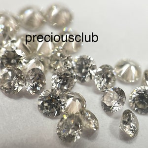 Natural Round white Diamond Brilliant Cut i-J Color Vs 2mm- loose i-j white Diamond