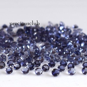 Natural 2.5mm Iolite Round Faceted AAA Quality -Fine AAA Iolite Round Faceted