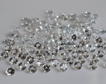 Natural White Topaz Round cut 3mm Faceted -Loose Round Faceted White Topaz AAA Quality