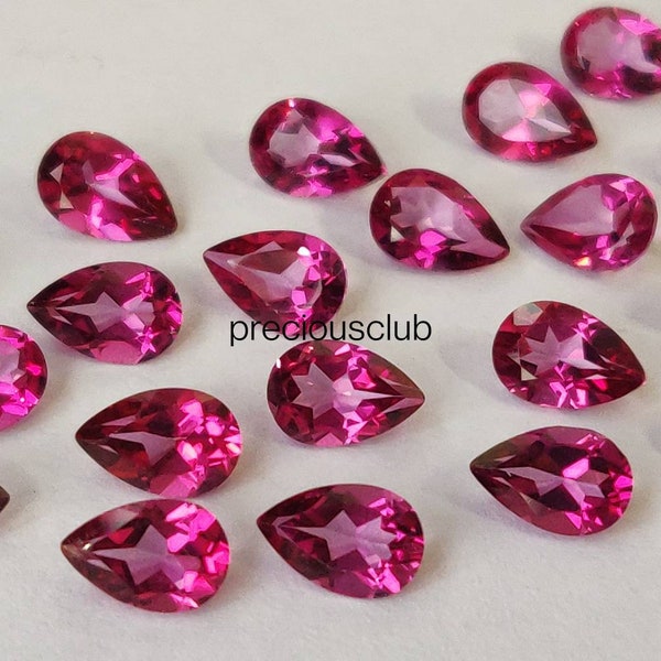 Natural Pink Topaz Pear Faceted AAA Quality 6x8 mm AAA Quality - Pink Topaz Pear Faceted AAA Quality