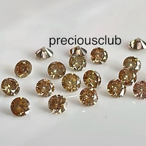 Natural Brown Diamond Round  Brilliant Cut 2.5mm vs- Loose Brown Diamond brilliant cut