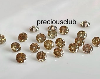 Natural Brown Diamond Round  Brilliant Cut 2.5mm vs- Loose Brown Diamond brilliant cut