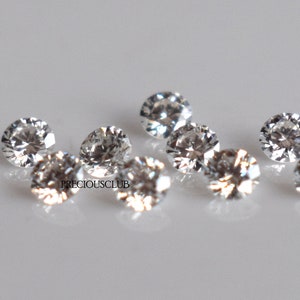 Natural White E-F Color Round Diamond Brilliant Cut Vs 2mm Loose E-F Color Diamond