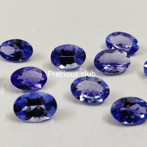 Natural Tanzanite 6x8mm Oval Faceted cut AAA Quality- Loose Top quality Tanzanite