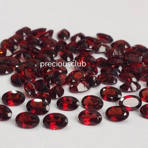 MOZAMBIQUE GARNET GEMSTONE 2.60Ct Top Quality Deep Color Garnet Oval Shape Perfect Ring Size Jewelry Making Loose Garnet Gemstone 10x8x4MM