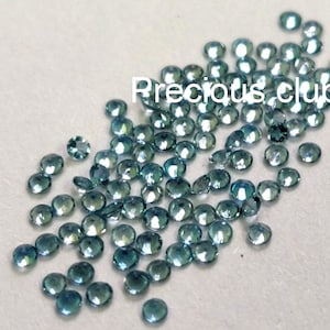 Natural London Blue Topaz Round Cut 1.25mm Faceted - Loose Topaz AAA High Quality