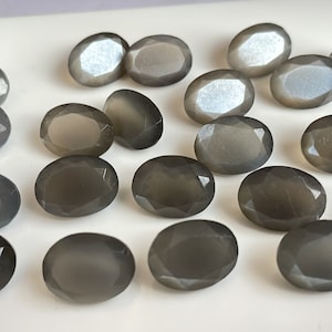 Natural Grey Moonstone  4x6mm TO 10x12mm Oval Faceted  AAA Quality- Grey Moonstone Oval Faceted