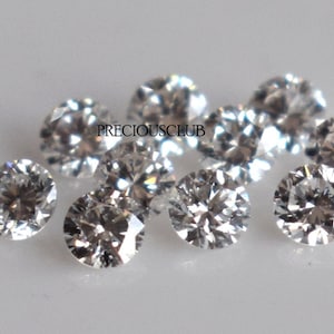 Natural White E-F Color Round Diamond Brilliant Cut Vs 2.50mm Loose E-F Color Diamond