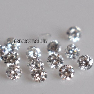 Natural White E-F Color Round Diamond Brilliant Cut Vs 1.75mm Loose E-F Color Diamond