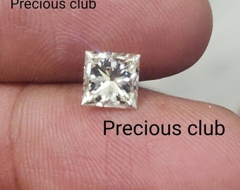 Natural Diamond E-F Color Square Princess Cut Vs 2.5mm Loose E-F Color Diamond