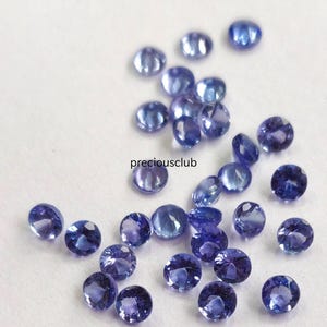 Natural Tanzanite 3mm Round Faceted cut AAA Quality- Loose Top quality Tanzanite