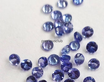 Natural Tanzanite 3mm Round Faceted cut AAA Quality- Loose Top quality Tanzanite
