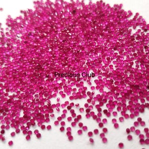 Natural Brilliant Cut Ruby Round 1mm Faceted AAA Quality- Loose Ruby Top Quality