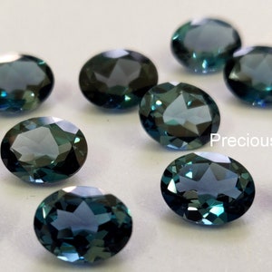 Natural London Blue Topaz Oval Faceted 10x12mm Faceted - Loose topaz AAA High Quality