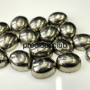 Natural Super Top Quality  Pyrite 5x7mm Oval Cabochon AAA Quality