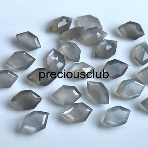 Natural Rhombus Shape Grey Moonstone 8x5mm Faceted AAA Quality -Fancy Shape Rare Gemstone