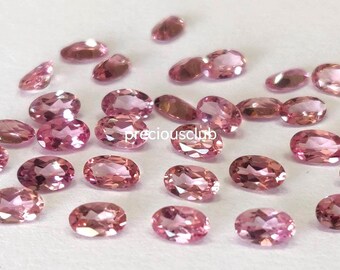 Natural Pink Tourmaline Faceted Oval 4x6mm Super top Quality AAA Quality -4x6mm Pink Tourmaline Faceted