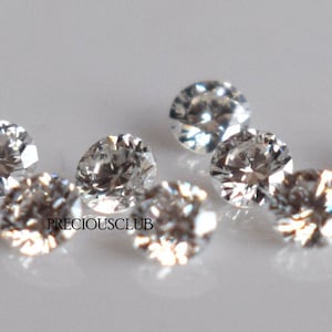 Natural White E-F Color Round Diamond Brilliant Cut Vs 2.75mm Loose E-F Color Diamond