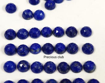 Lapislázuli natural talla rosa de 3 mm - lapislázuli suelto calidad AAA - Lapislázuli suelto