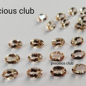 Natural Top Peach Color 4x6mm Morganite Oval Faceted AAA Quality- Loose Morganite top quality