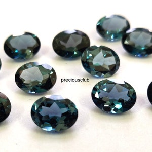 Natural London Blue Topaz Oval Cut 5x7mm Faceted - Loose topaz AAA High Quality