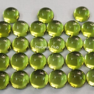 Natürliche Peridot Runde 5mm Cabochon - Loser Peridot AAA Qualität