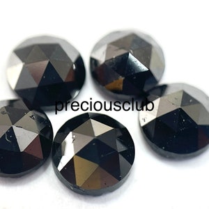 Natural Black Diamond 3mm Rose cut- Loose black diamond rose cut
