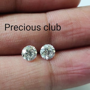 Natural White E-F Color Round Diamond Brilliant Cut Vs 4mm- Loose White E-F Diamond