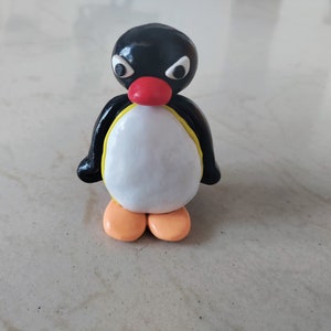 Angry Pingu and Pinga Figure Figurine Doll Toy, Handmade, Penguins, 90s ...