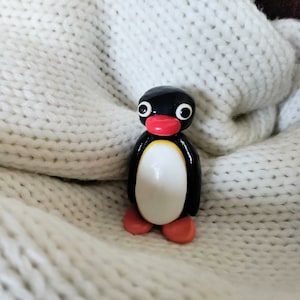 Pingu Pattern , cute penguin, miniature, clay art, tutorial, make your own Pingu image 1