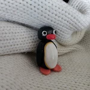 Pingu Pattern , cute penguin, miniature, clay art, tutorial, make your own Pingu image 2