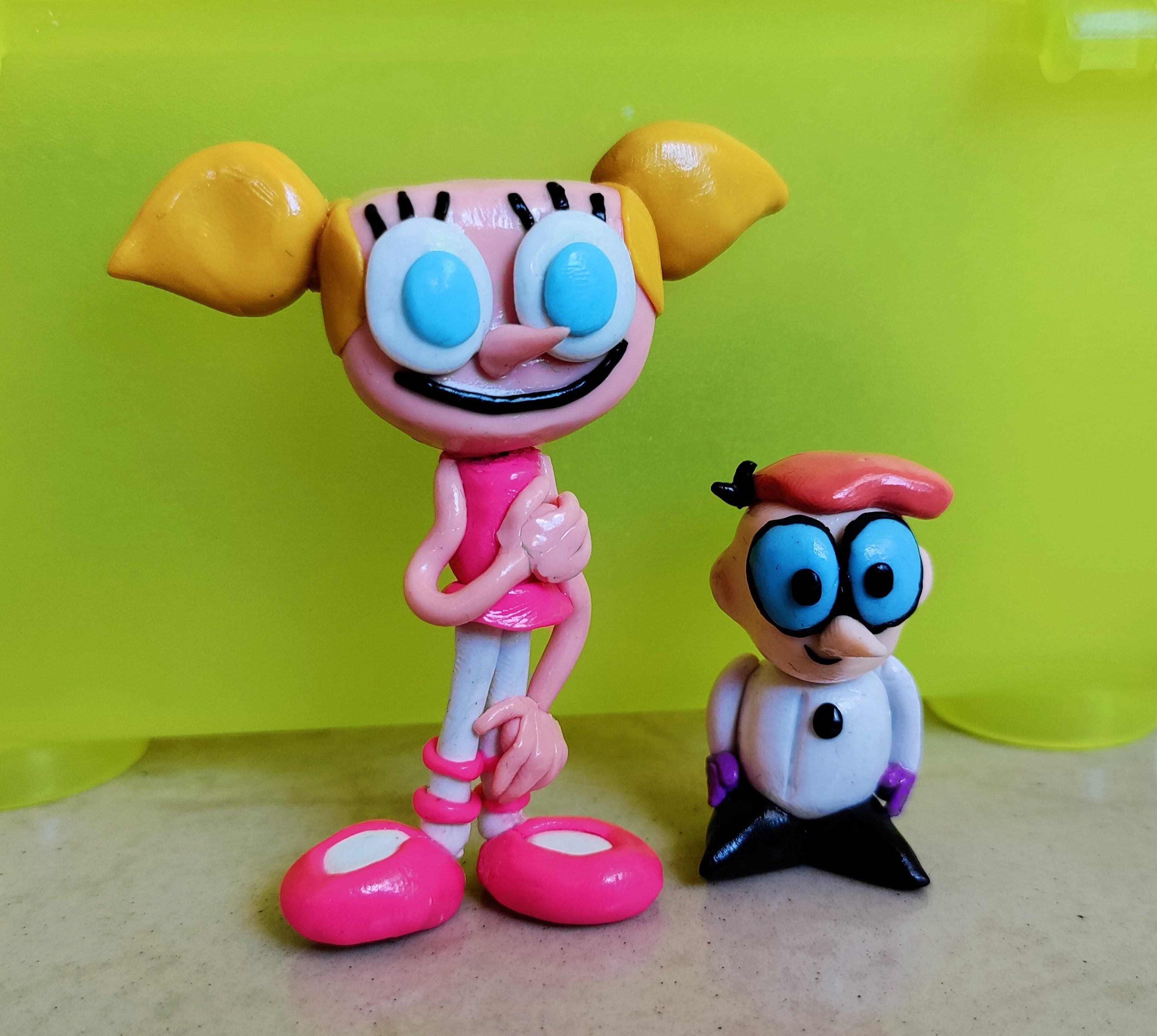Handmade Dexter and Deedee Figures: 90s Cartoon Collectibles - Etsy