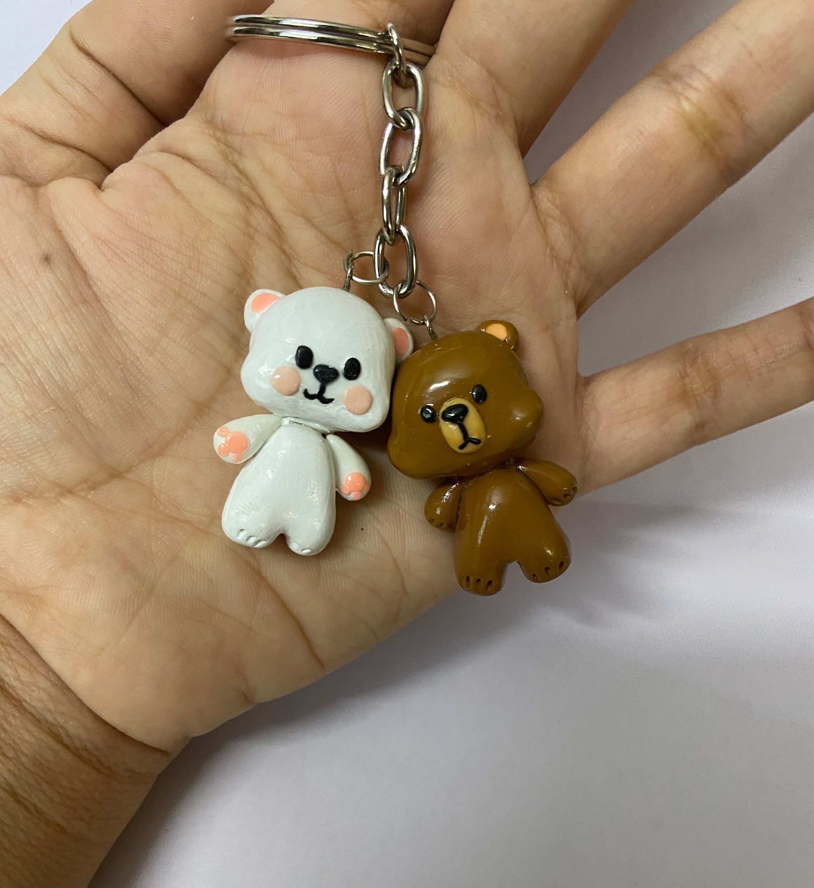 Milk and Mocha bear keychain figure figurine action Etsy