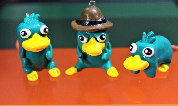 Platypus Perry Keychain/ Agent P Figure, Figurine, Dolls, Toys