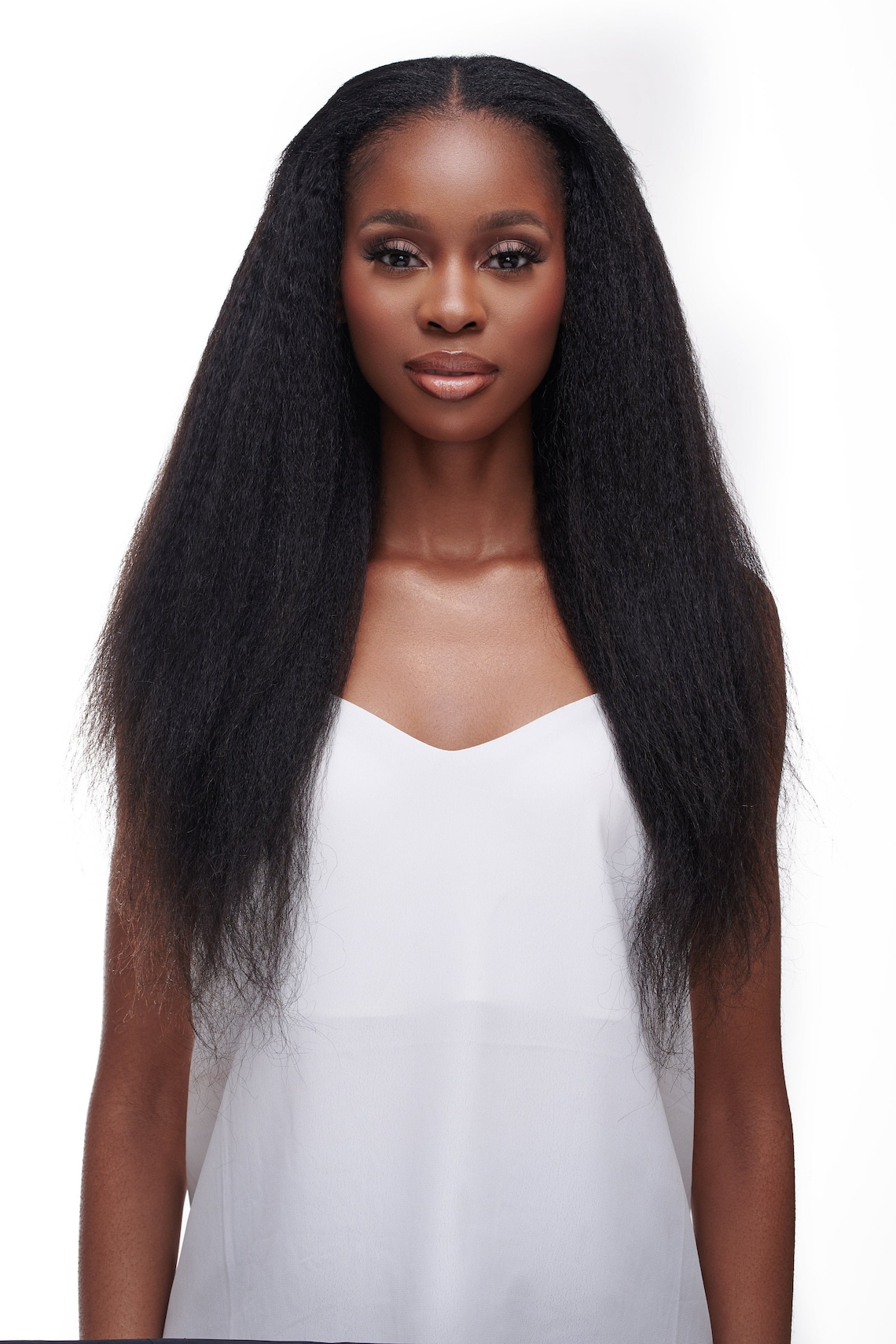 Kinky Straight Clipins 100 Virgin Human Kinky Straight Etsy