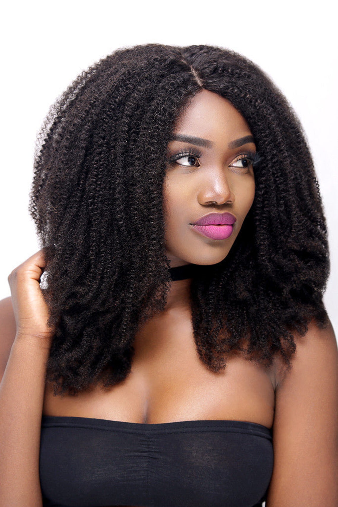 Kinky Coarse Wefts 100% Virgin Human Kinky Straight, Curly Afro Natural ...