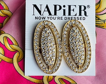 Napier back to the 1980s vintage runway earrings