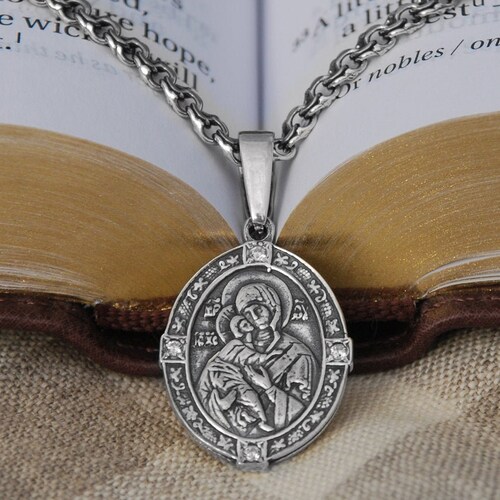 Holy Trinity Religious Christian Orthodox Jewelry Necklace Etsy